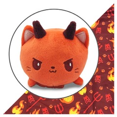 Plushie Tote: Red Devil Cat - teeturtle